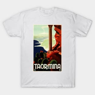 ITALY TAORMINA Theatro Antico Ruins Vintage Italian Travel T-Shirt